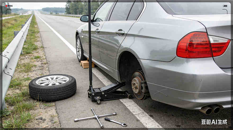 朝阳县爆胎道路救援-汽车换备胎